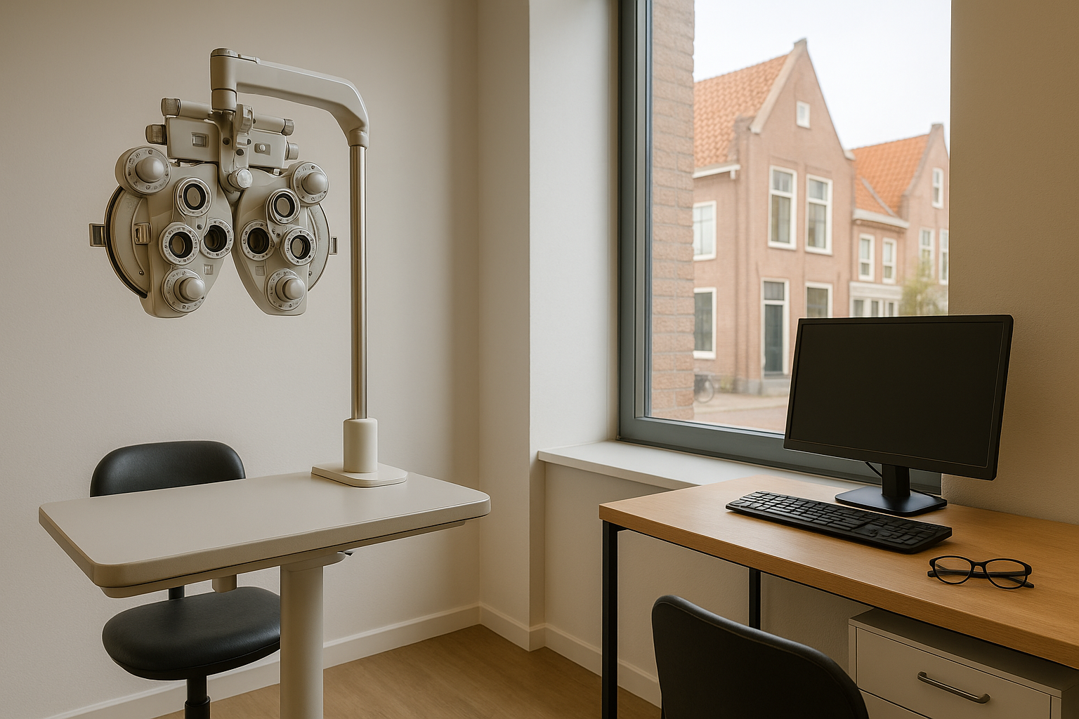 Foto bij een voorbereid bezoek aan een opticien